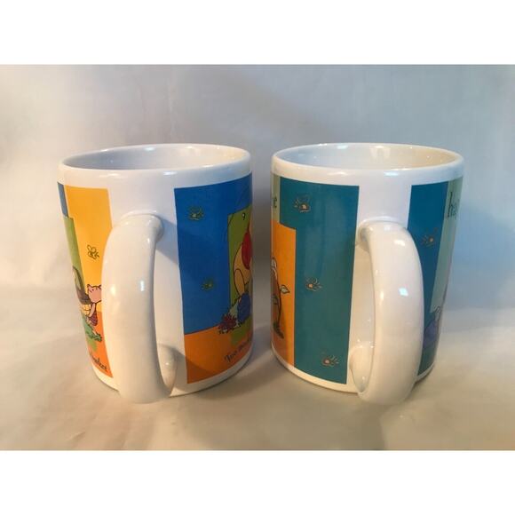 Disney-Winnie the Pooh-"Bee Friendly Happy Being Me" Set of 2 Coffee Cup/Mug - Picture 3 of 11